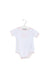 A White Short Sleeve Bodysuits from Armani in size 3-6M for girl. (Front View)
