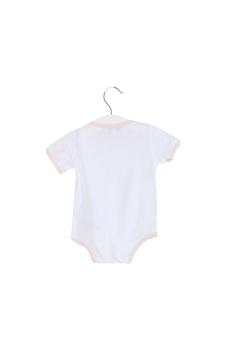 A White Short Sleeve Bodysuits from Armani in size 3-6M for girl. (Back View)