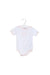A White Short Sleeve Bodysuits from Armani in size 3-6M for girl. (Front View)