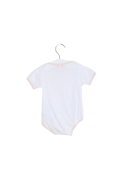 A White Short Sleeve Bodysuits from Armani in size 3-6M for girl. (Back View)