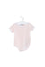 A Pink Short Sleeve Bodysuits from Armani in size 3-6M for girl. (Front View)