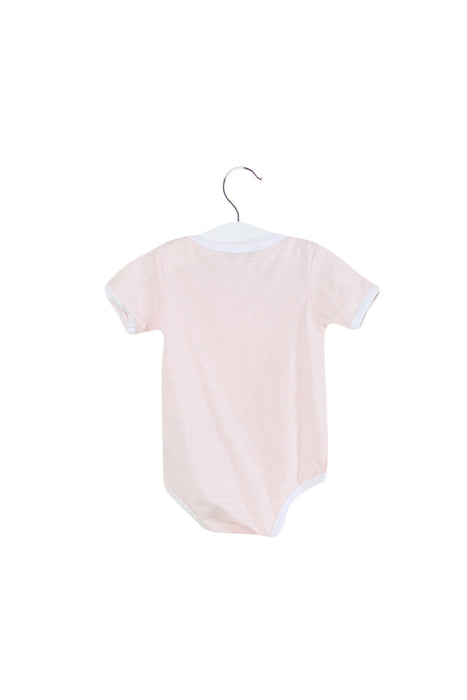 A Pink Short Sleeve Bodysuits from Armani in size 3-6M for girl. (Back View)