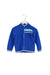 A Blue Zippered Sweatshirts from Armani in size 4T for boy. (Front View)