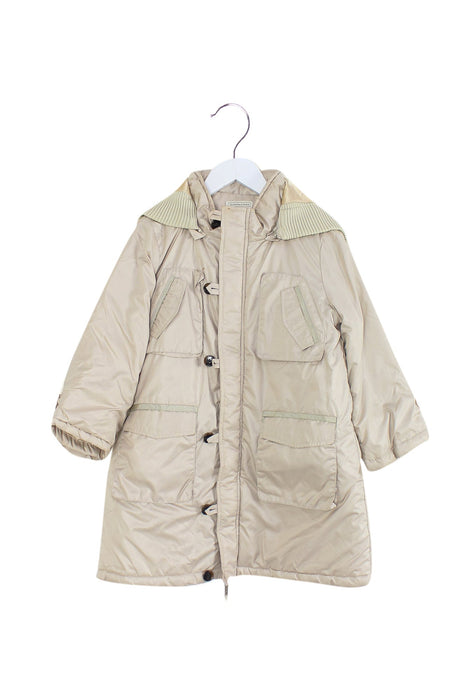 A Beige Puffer/Quilted Coats & Outerwear from Nicholas & Bears in size 4T for girl. (Front View)