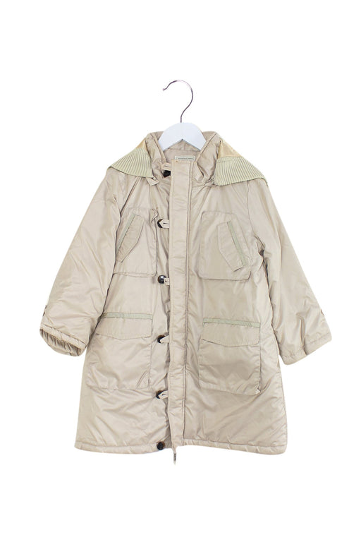 A Beige Puffer/Quilted Coats & Outerwear from Nicholas & Bears in size 4T for girl. (Front View)