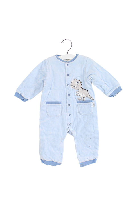 A Blue Long Sleeve Jumpsuits from Mides in size 6-12M for boy. (Front View)