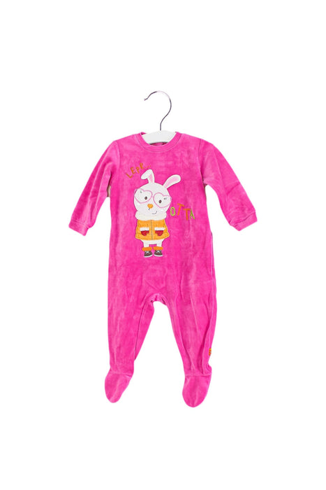 A Pink Long Sleeve Jumpsuits from Chicco in size 6-12M for girl. (Front View)