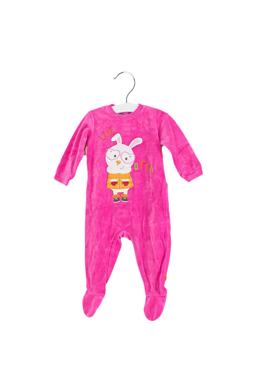A Pink Long Sleeve Jumpsuits from Chicco in size 6-12M for girl. (Front View)