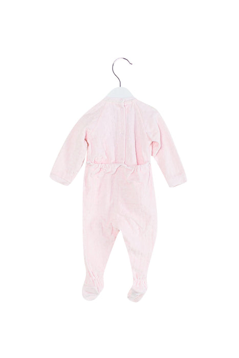 A Pink Long Sleeve Jumpsuits from Chicco in size 6-12M for girl. (Back View)