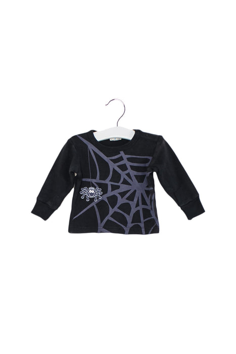 A Black Crewneck Sweatshirts from Organic Baby in size 6-12M for boy. (Front View)