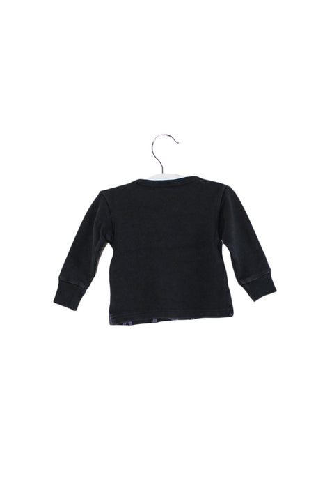 A Black Crewneck Sweatshirts from Organic Baby in size 6-12M for boy. (Back View)