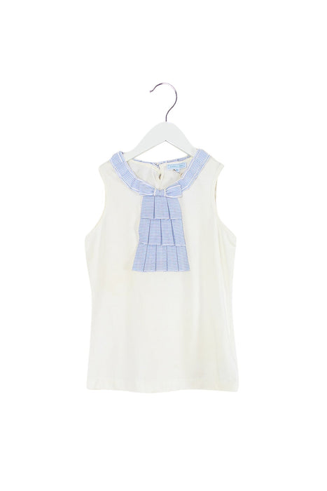 A Ivory Sleeveless Tops from Nicholas & Bears in size 12Y for girl. (Front View)