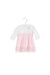 A Pink Long Sleeve Dresses from Emile et Ida in size 3-6M for girl. (Front View)