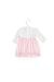 A Pink Long Sleeve Dresses from Emile et Ida in size 3-6M for girl. (Back View)