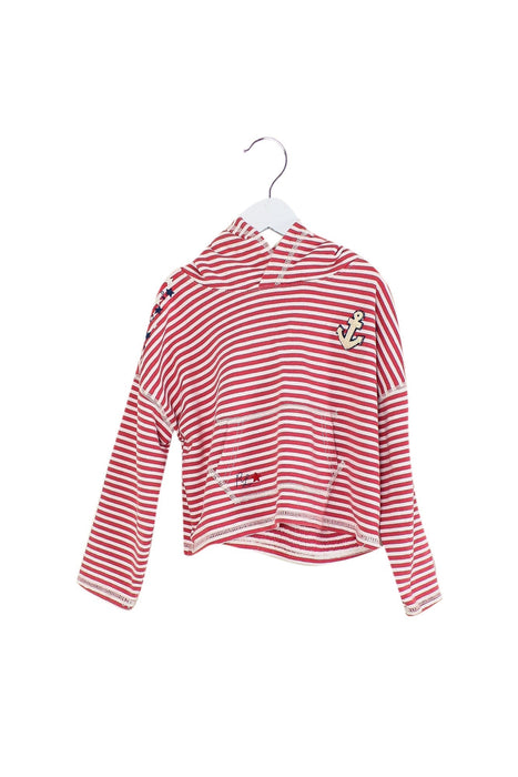A Red Sweatshirts from Polo Ralph Lauren in size 4T for girl. (Front View)