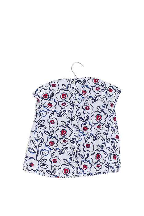 A White Sleeveless Dresses from Petit Bateau in size 6-12M for girl. (Back View)