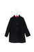 A Black Coats from Crewcuts in size 4T for girl. (Front View)