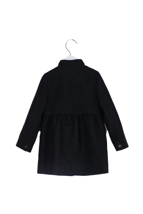 A Black Coats from Crewcuts in size 4T for girl. (Back View)
