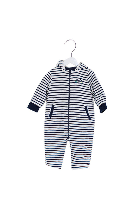 A White Long Sleeve Jumpsuits from Mides in size 6-12M for boy. (Front View)