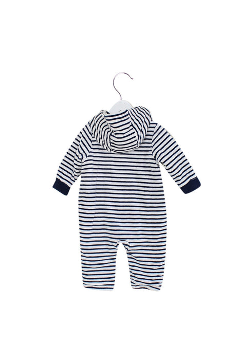 A White Long Sleeve Jumpsuits from Mides in size 6-12M for boy. (Back View)