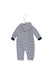 A White Long Sleeve Jumpsuits from Mides in size 6-12M for boy. (Back View)