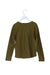 A Green Long Sleeve Tops from Bonpoint in size 8Y for girl. (Back View)