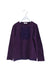 A Purple Long Sleeve Tops from Comme Ça Fille in size 10Y for girl. (Front View)