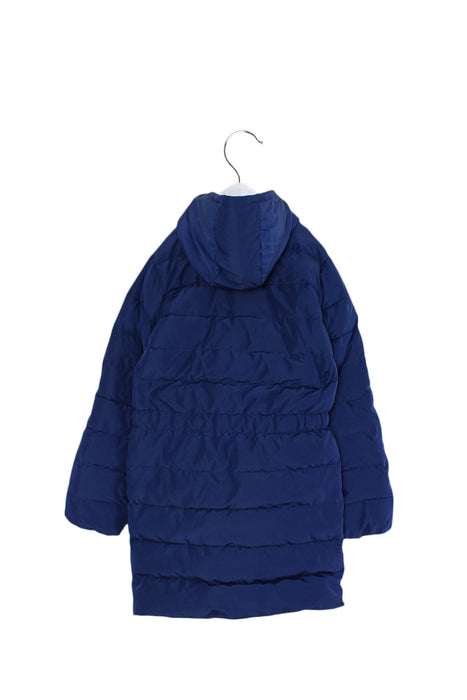 A Navy Coats from Chickeeduck in size 12Y for neutral. (Back View)