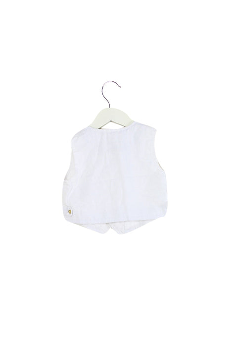 A White Dress Up Vests from Janie & Jack in size 12-18M for girl. (Back View)