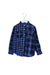 A Blue Shirts from Miki House in size 4T for boy. (Front View)