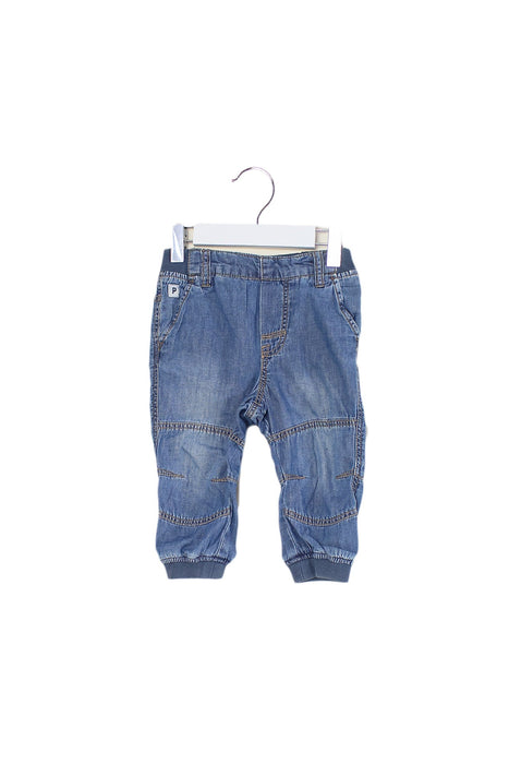 A Blue Casual Pants from Polarn O. Pyret in size 6-12M for boy. (Front View)