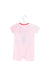 A Pink Short Sleeve Rompers from Tommy Hilfiger in size 3-6M for girl. (Back View)