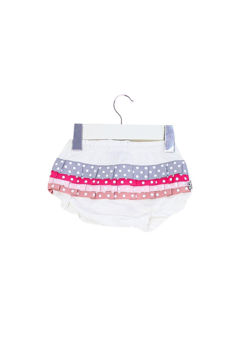 A White Bloomers from and the little dog laughed in size 0-3M for girl. (Back View)