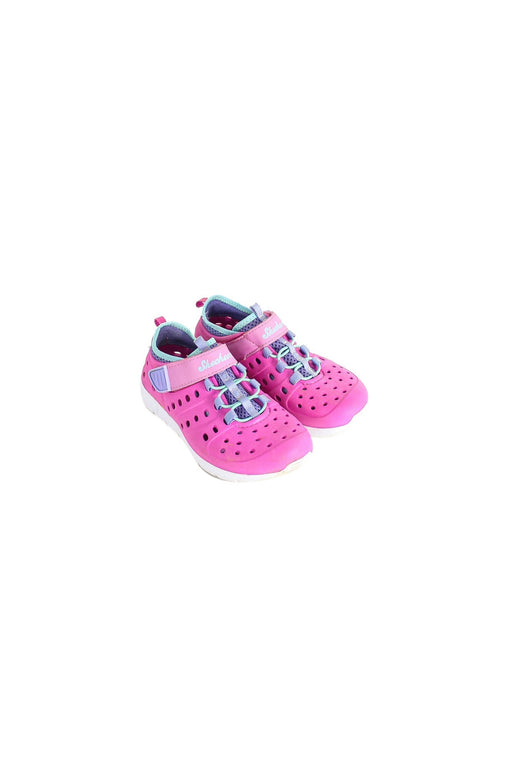 A Pink Sneakers from Skechers in size 5T for girl. (Front View)