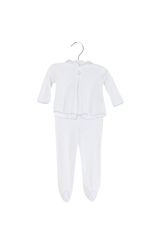 A White Pants Sets from Nanos in size 0-3M for girl. (Front View)