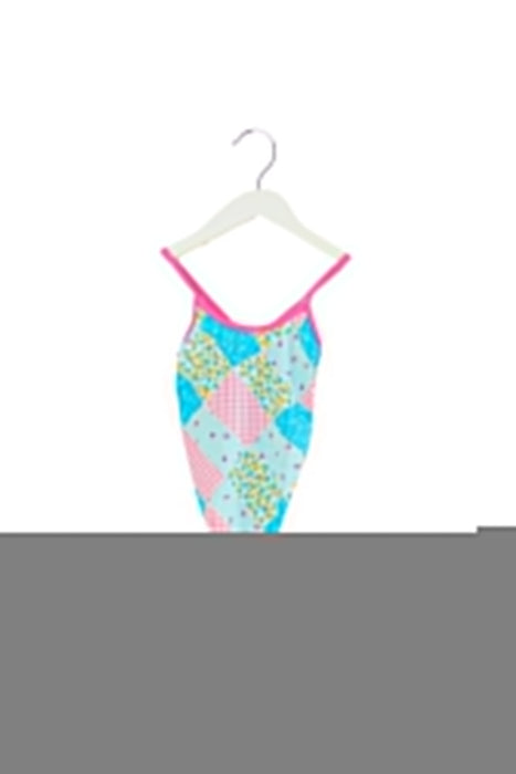 A Blue Swimsuits from Zoggs in size 2T for girl. (Front View)