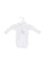 A White Long Sleeve Bodysuits from Petit Bateau in size 0-3M for girl. (Front View)