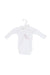 A White Long Sleeve Bodysuits from Petit Bateau in size 0-3M for girl. (Front View)
