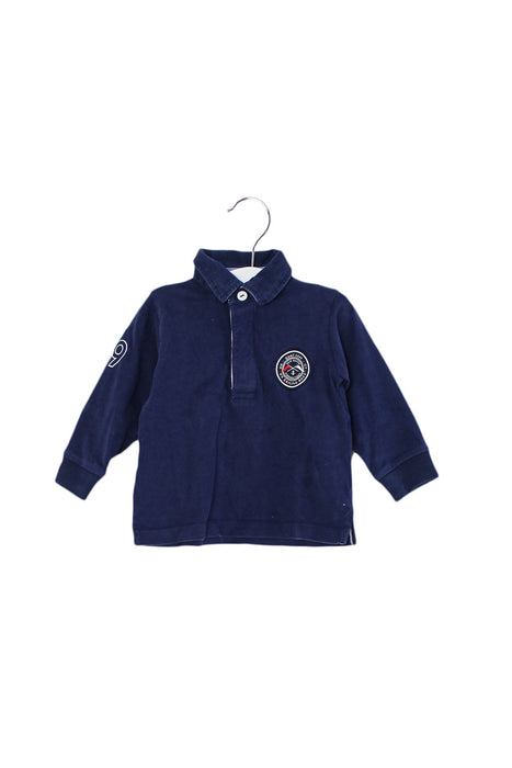 A Navy Long Sleeve Tops from GANT in size 12-18M for boy. (Front View)
