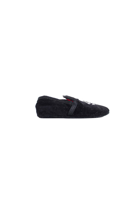 A Black Slip Ons from Ralph Lauren in size 0-3M for girl. (Back View)