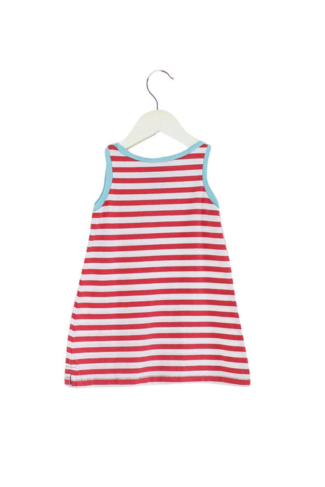 A Red Sleeveless Dresses from Ralph Lauren in size 6-12M for girl. (Back View)