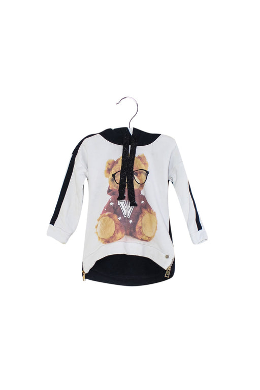 A Black Sweatshirts from Microbe by Miss Grant in size 6-12M for girl. (Front View)