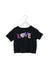 A Black Short Sleeve T Shirts from Calvin Klein in size 5T for girl. (Front View)