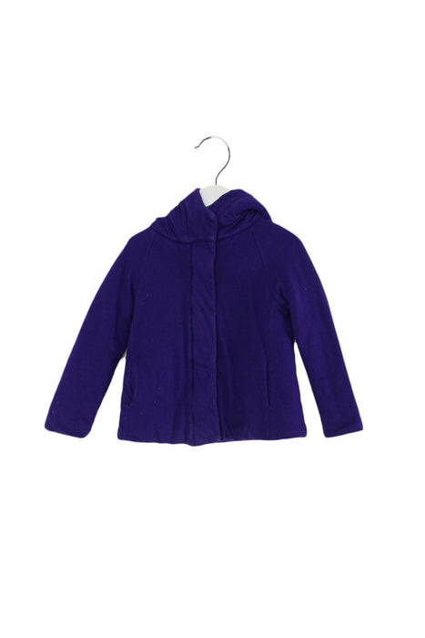 A Purple Coats from Crewcuts in size 6T for girl. (Front View)