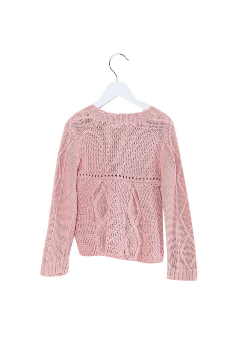 A Pink Knit Sweaters from DKNY in size 4T for girl. (Back View)