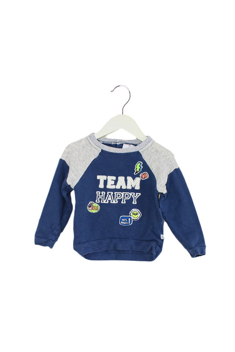 A Blue Crewneck Sweatshirts from Rosie Pope in size 18-24M for boy. (Front View)