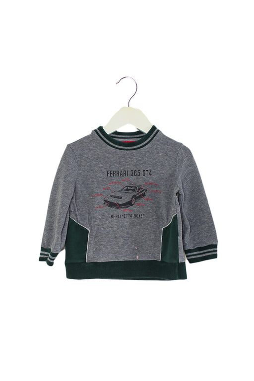 A Grey Crewneck Sweatshirts from Ferrari in size 2T for boy. (Front View)