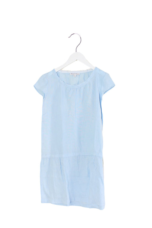 A Blue Short Sleeve Dresses from Marie Puce in size 8Y for girl. (Front View)