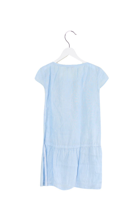 A Blue Short Sleeve Dresses from Marie Puce in size 8Y for girl. (Back View)