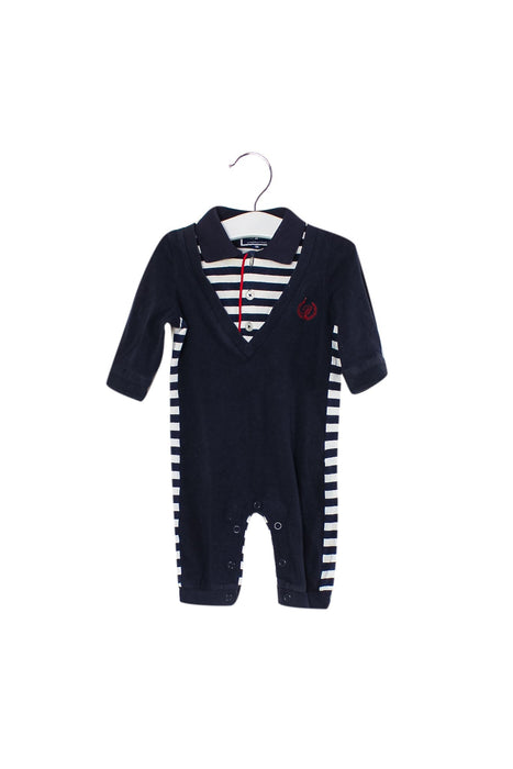 A Navy Long Sleeve Jumpsuits from Nicholas & Bears in size 0-3M for boy. (Front View)